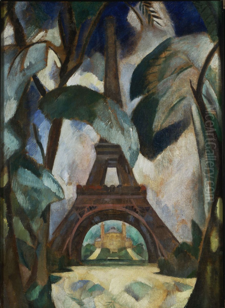 Eiffel tower Oil Painting by Robert Delaunay