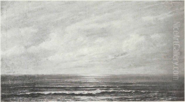 North Sea Oil Painting by Carl August Breitenstein