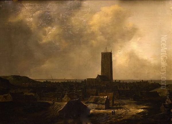 View of Egmond aan Zee Oil Painting by Isaack van Ruisdael