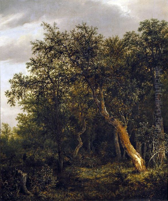 Entrance to a Wood Oil Painting by Jacob Van Ruisdael