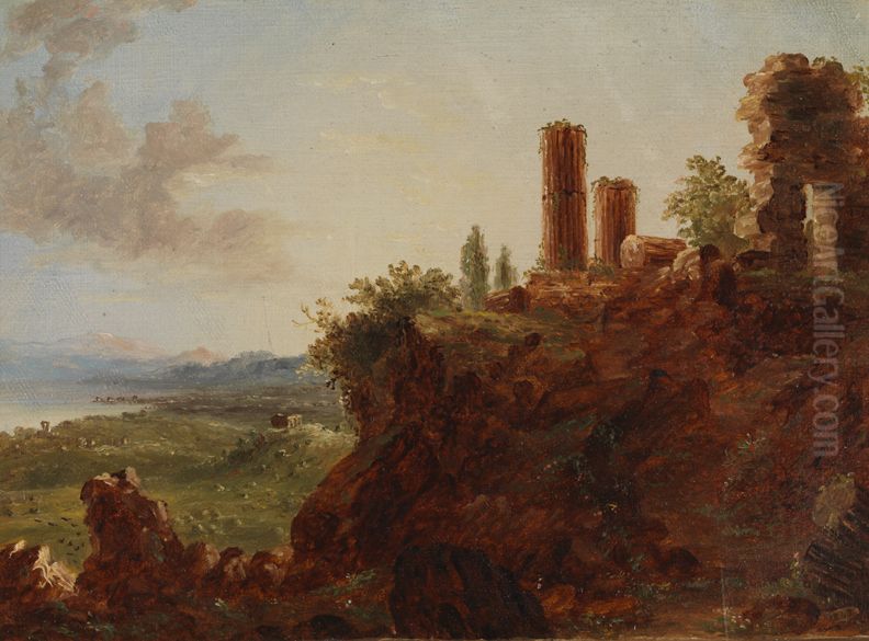View of Sicily Oil Painting by Thomas Cole
