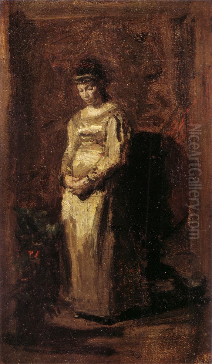 Study Oil Painting by Thomas Cowperthwait Eakins