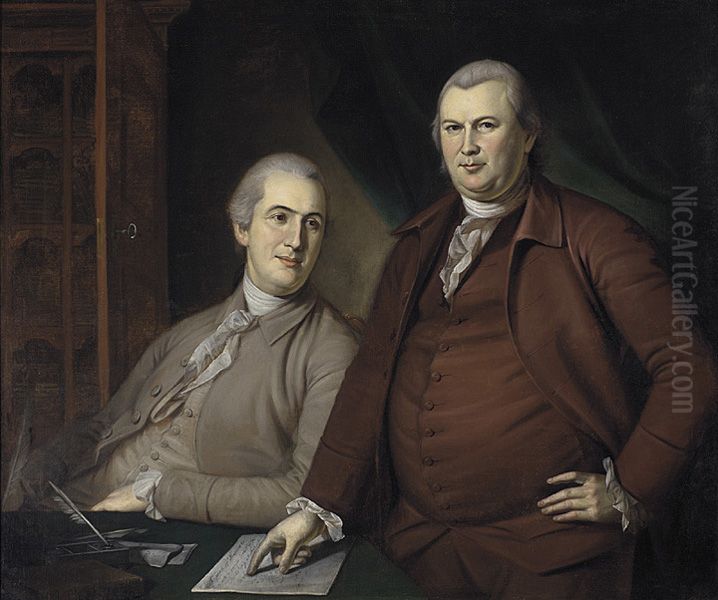 Gouverneur Morris and Robert Morris Oil Painting by Charles Willson Peale