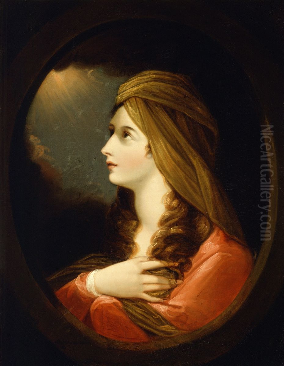 Portrait of a Lady Oil Painting by Benjamin West