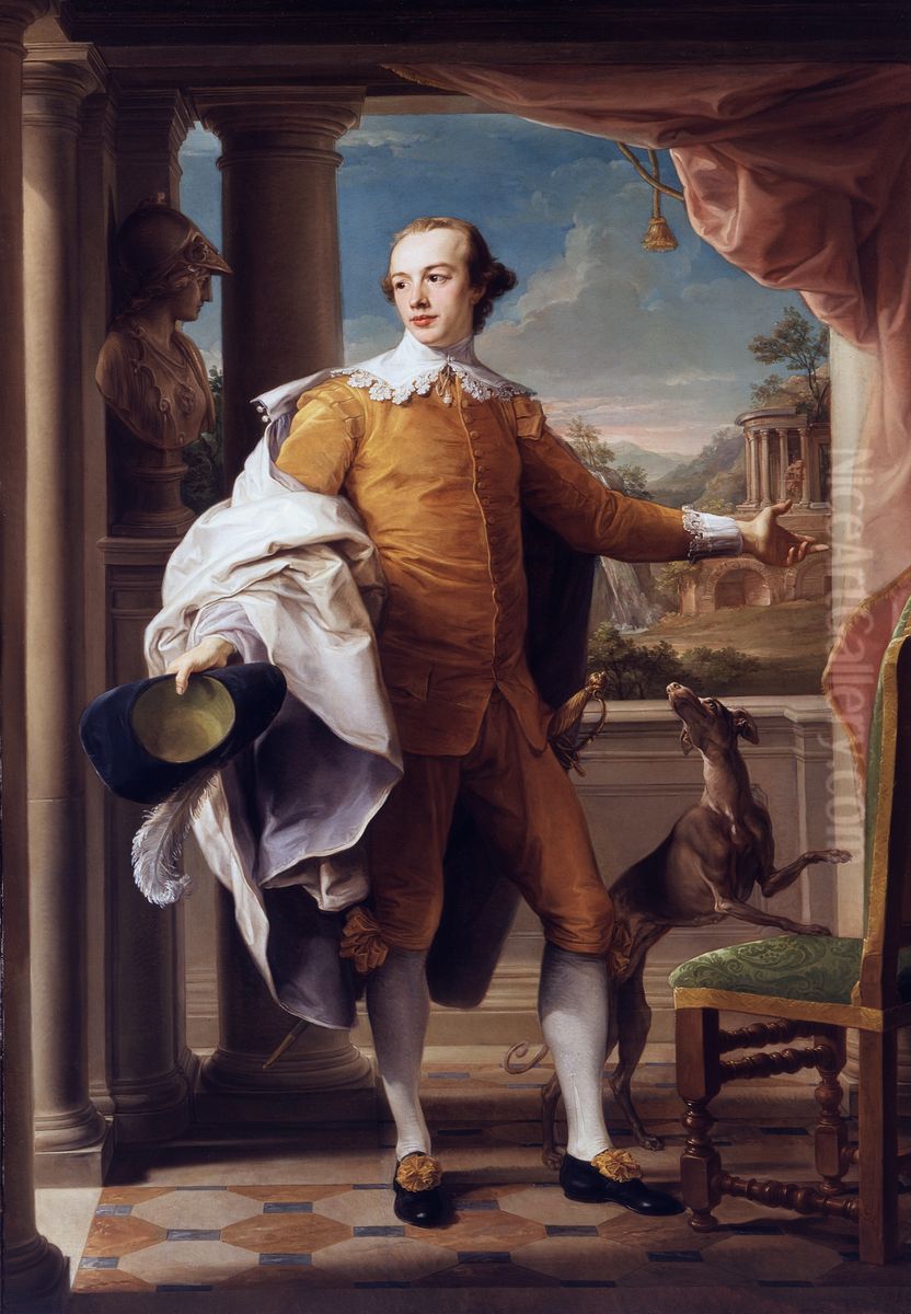 Portrait of Sir Wyndham Knatchbull-Wyndham Oil Painting by Pompeo Batoni