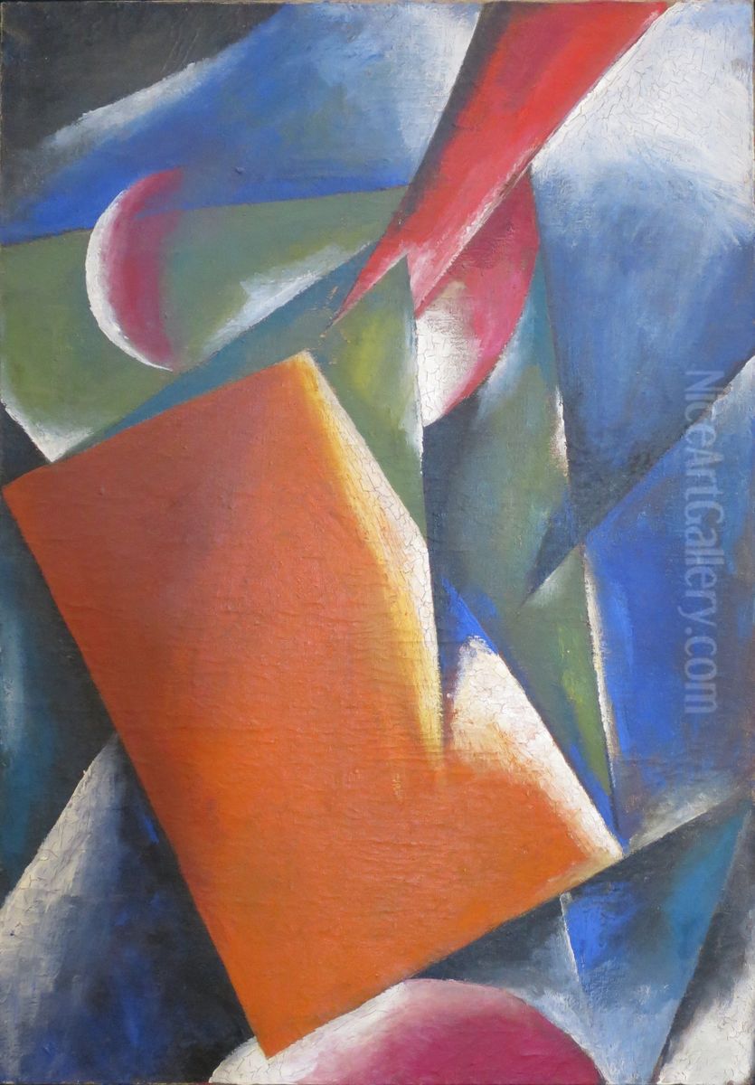 Architectonic Painting Oil Painting by Lyubov' Popova