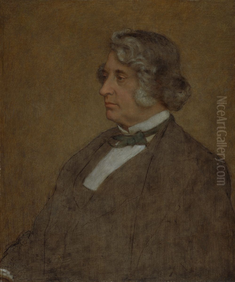 Portrait of Senator Charles Sumner Oil Painting by William Page
