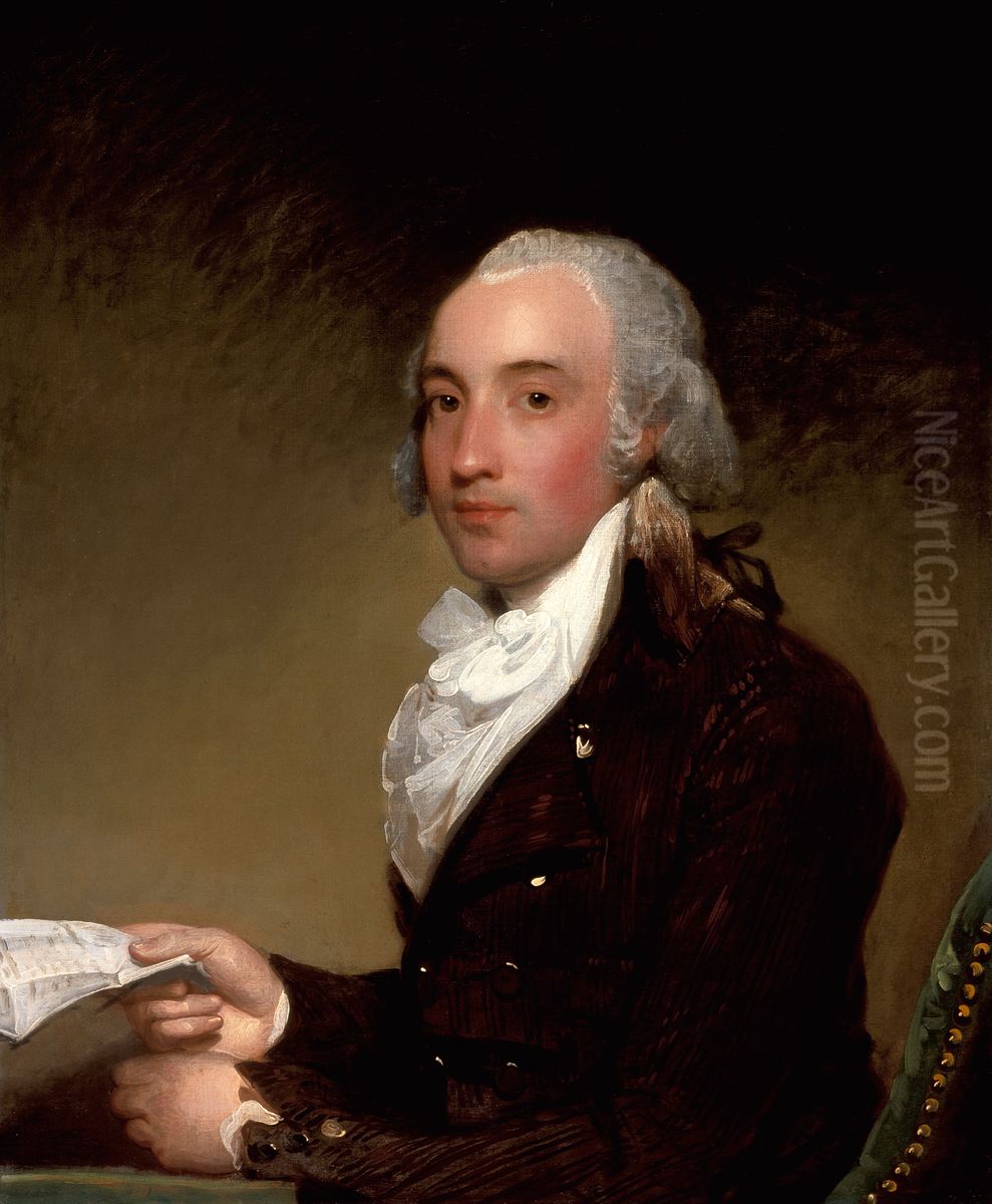 Portrait of Richard Barrington, Later Fourth Viscount Barrington Oil Painting by Gilbert Stuart