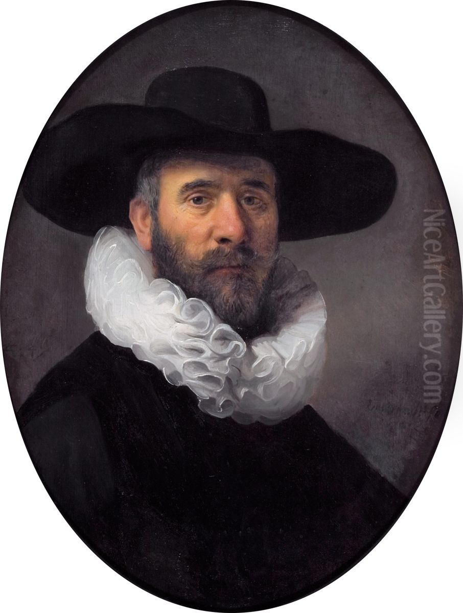 Portrait of Dirck Jansz. Pesser.[1] Oil Painting by Rembrandt