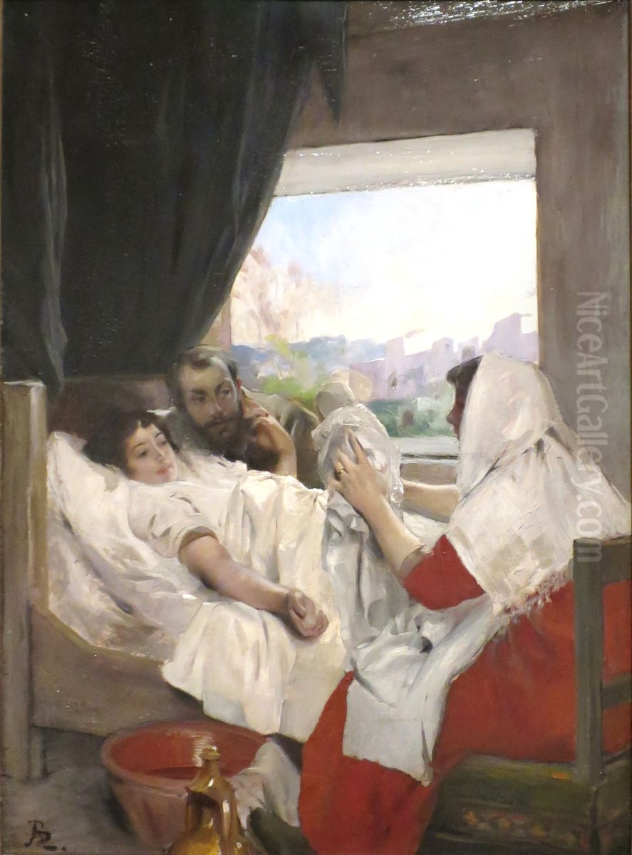 The First Morning Oil Painting by Paul-Albert Besnard