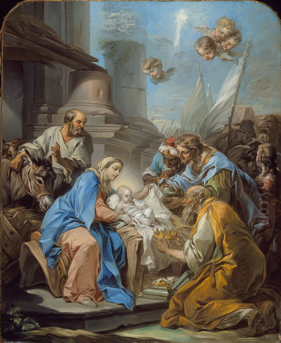 Adoration of the Magi Oil Painting by Charles-Andre van Loo