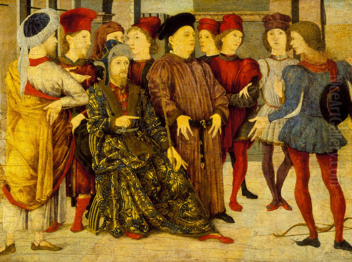 Shooting at Father's Corpse Oil Painting by Marco Zoppo