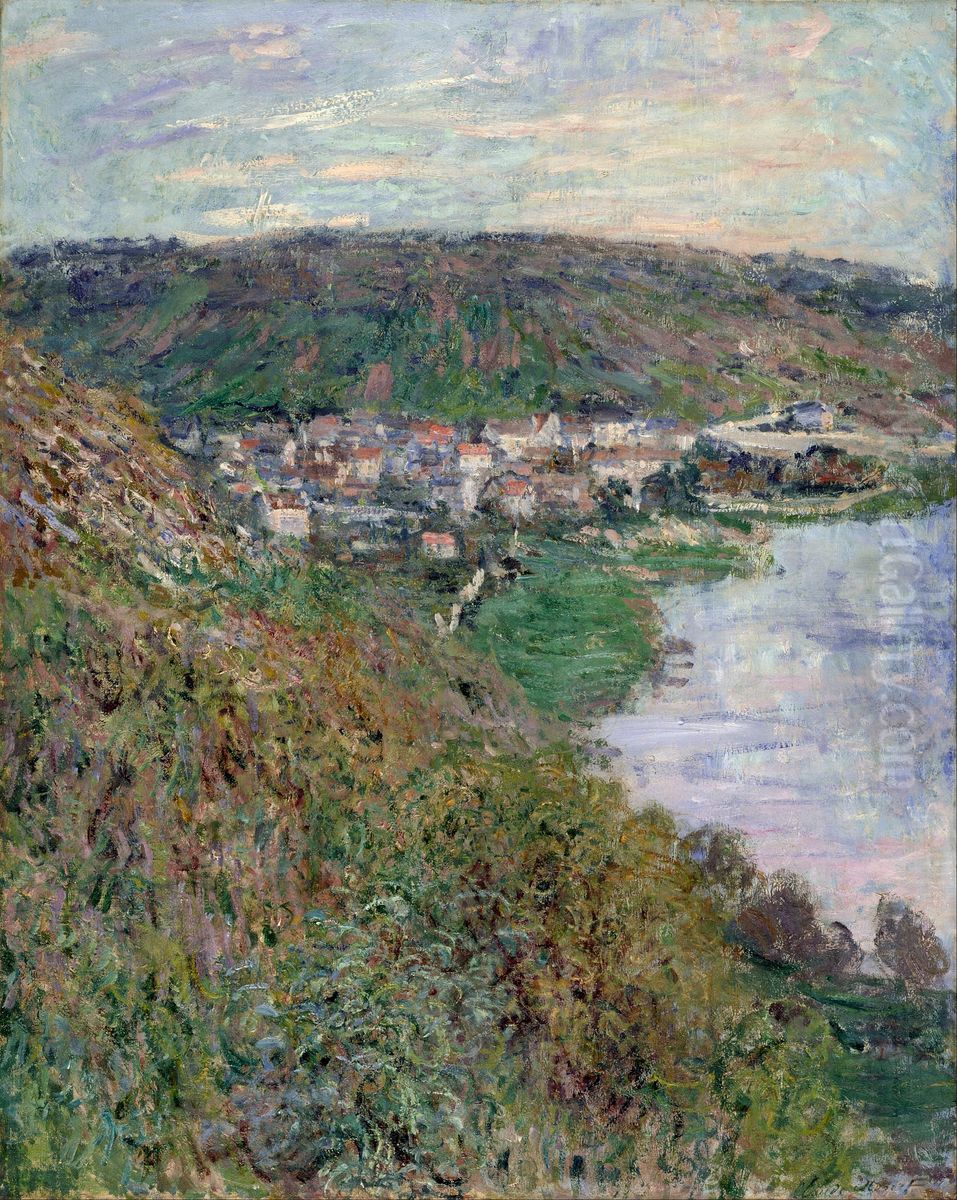 View of Vetheuil Oil Painting by Claude Oscar Monet