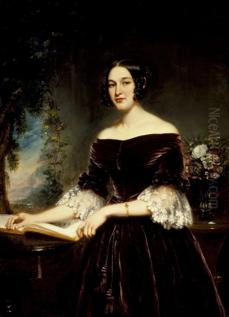 Portrait of Mrs. Sackett Oil Painting by Samuel Lovett Waldo