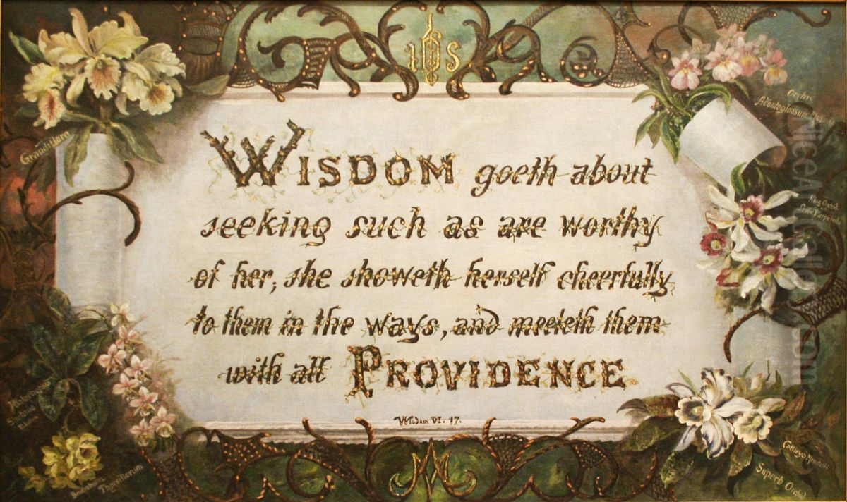 Wisdom Oil Painting by Maurice Schnell