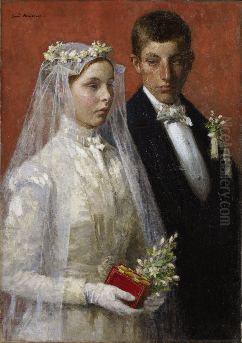 Marriage Oil Painting by Gari Julius Melchers