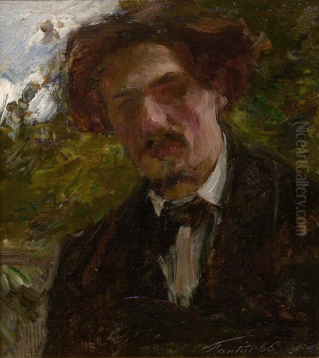 Portrait of the Artist Alphonse Legros Oil Painting by Henri Fantin-Latour
