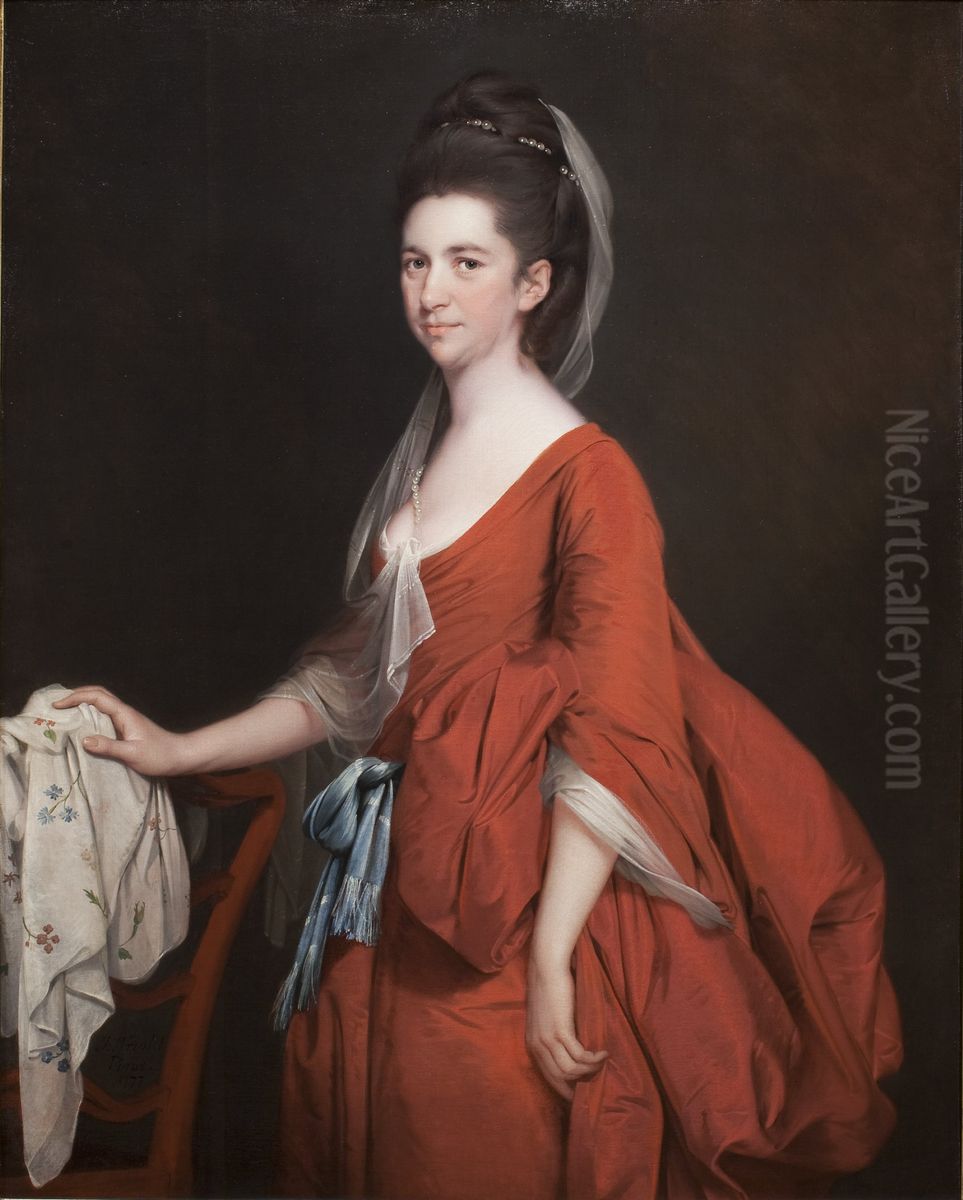 Portrait of Dorothy Beridge, nee Gladwin Oil Painting by Joseph Wright of Derby