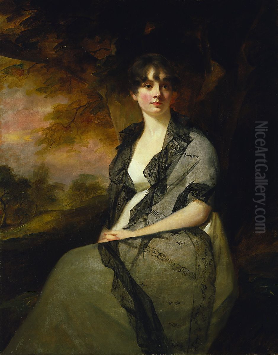 Portrait of Mrs. George Bell Oil Painting by Henry Raeburn