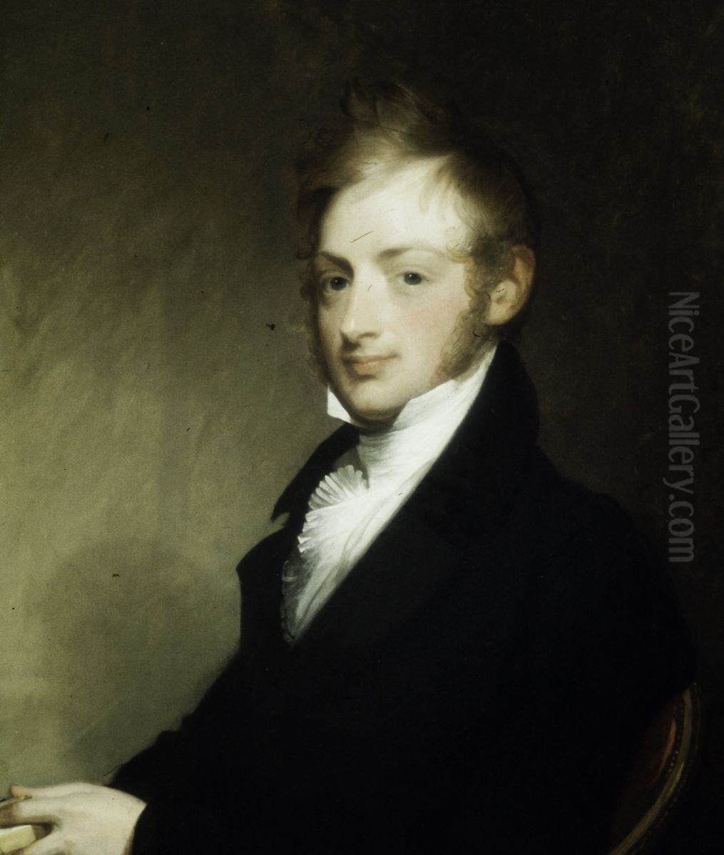 Portrait of Alexander Townsend (1784-1835) Oil Painting by Gilbert Stuart