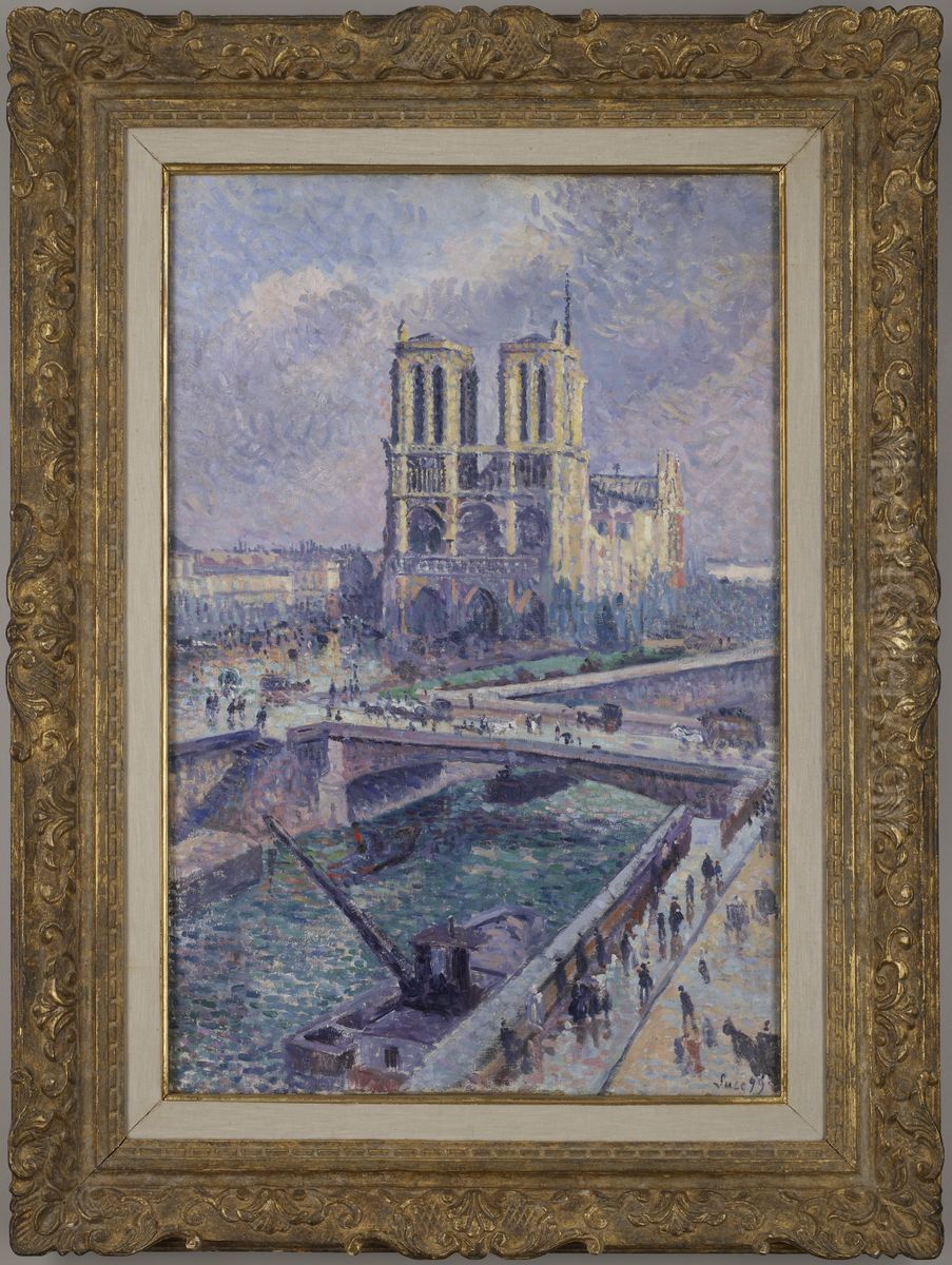Notre Dame Oil Painting by Maximilien Luce