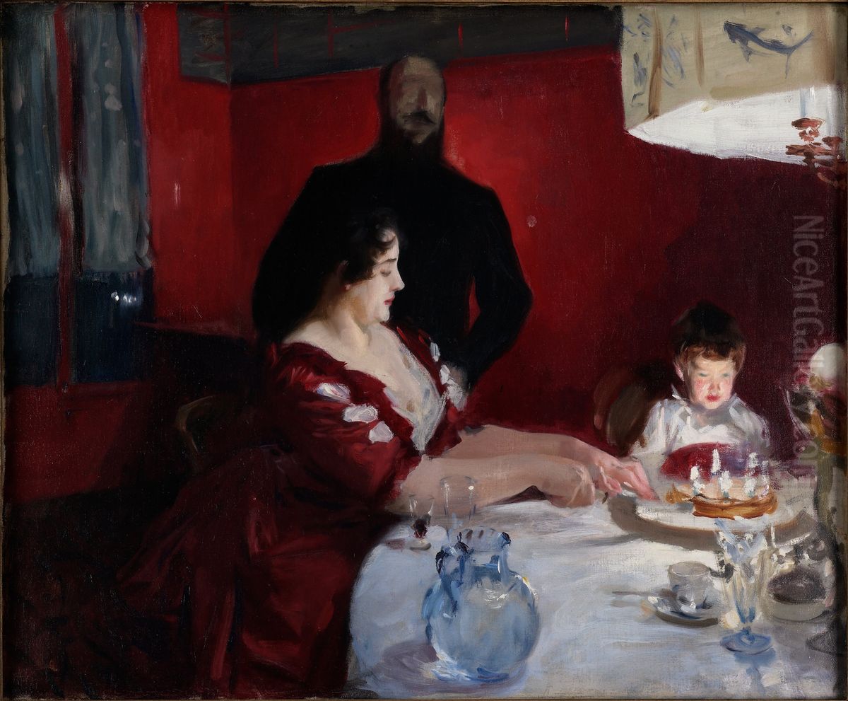 The Birthday Party Oil Painting by John Singer Sargent