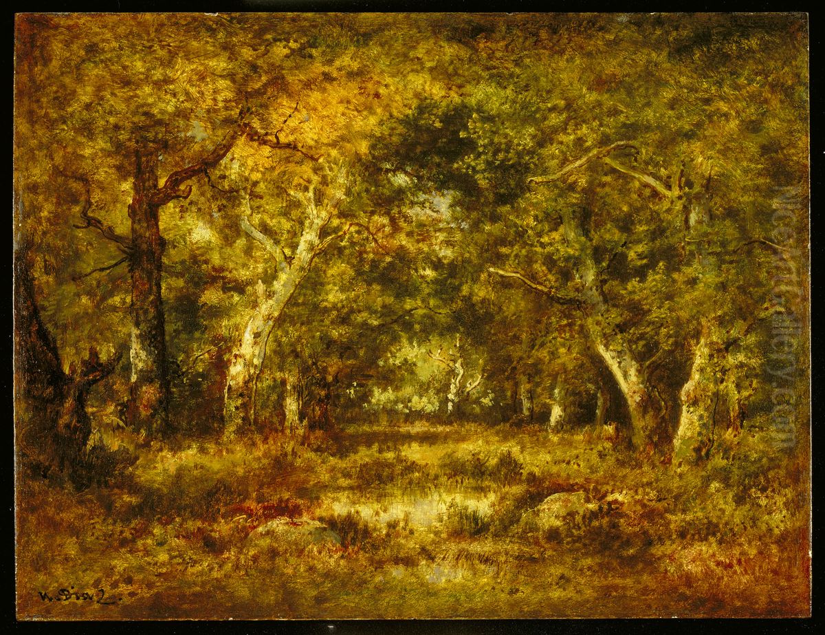 Autumn, Forest Interior Oil Painting by Narcisse Virgilio Diaz