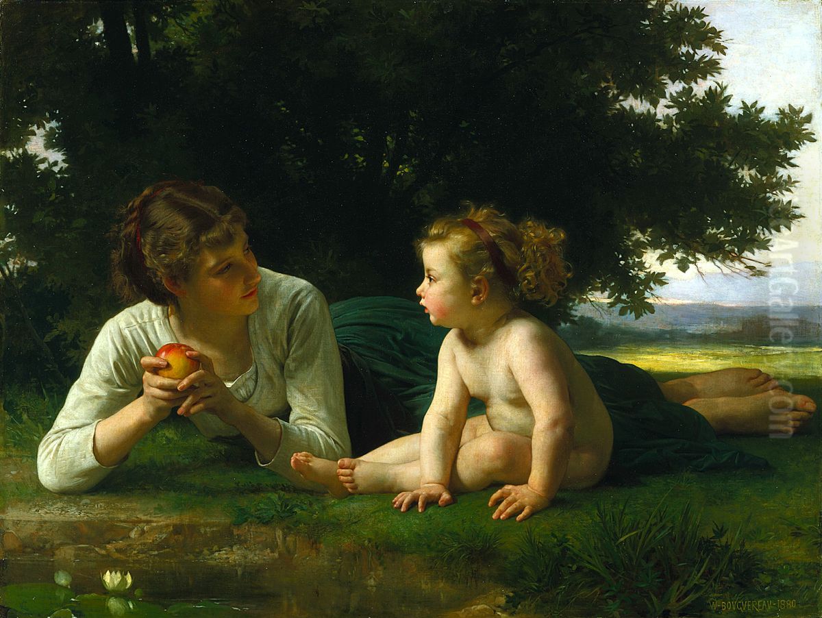 Tentation Oil Painting by William-Adolphe Bouguereau