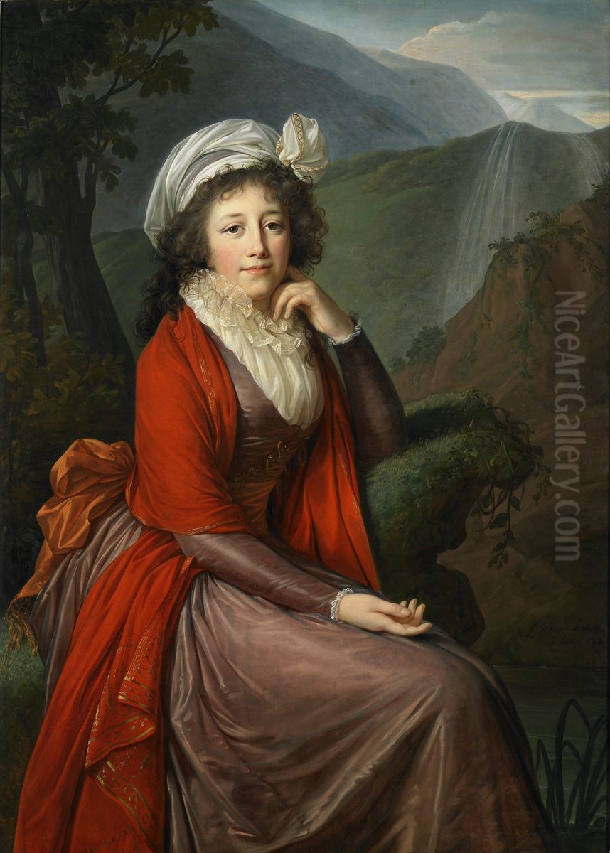 Portrait of Countess Maria Theresia Bucquoi, nee Parr Oil Painting by Elisabeth Louise Vigee Le Brun