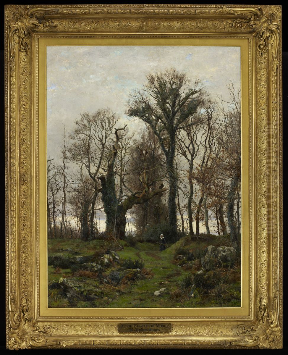Edge of the Moor, Brittany Oil Painting by Hugh Bolton Jones