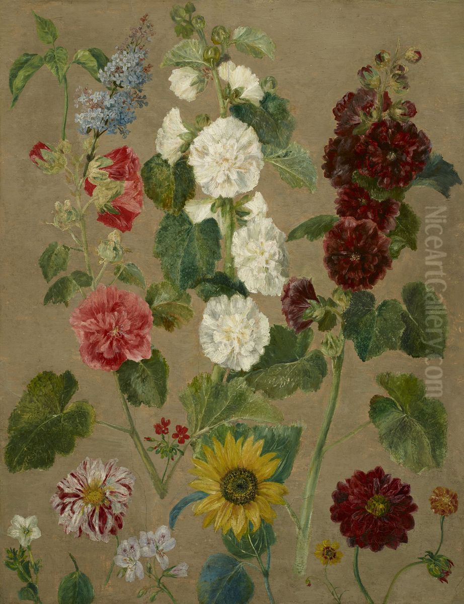 Untitled [flowers] Oil Painting by Eugene Delacroix