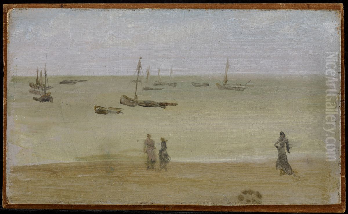 The Seashore Oil Painting by James McNeill Whistler