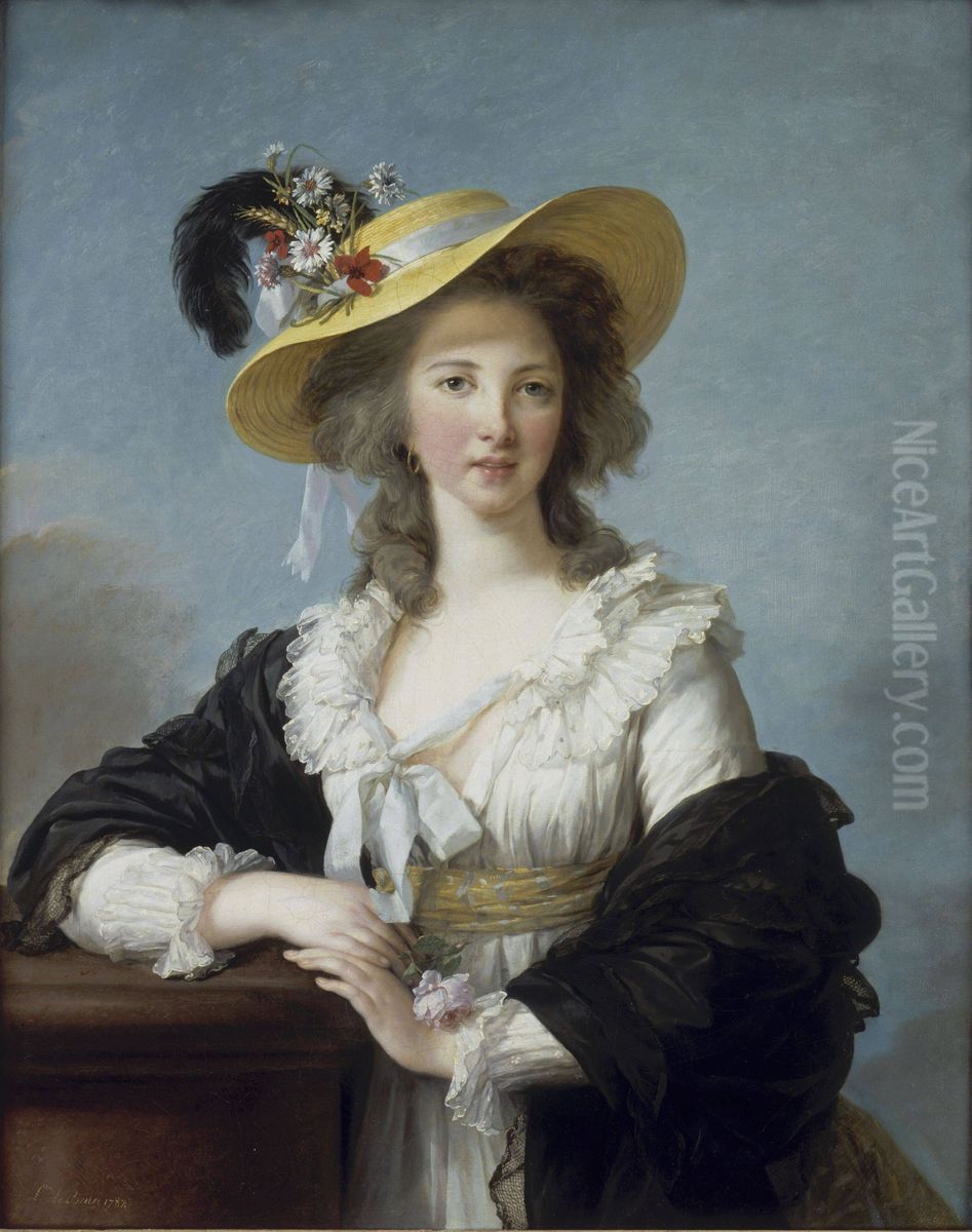 Yolande-Martine-Gabrielle de Polastron, Duchess de Polignac Oil Painting by Elisabeth Louise Vigee Le Brun