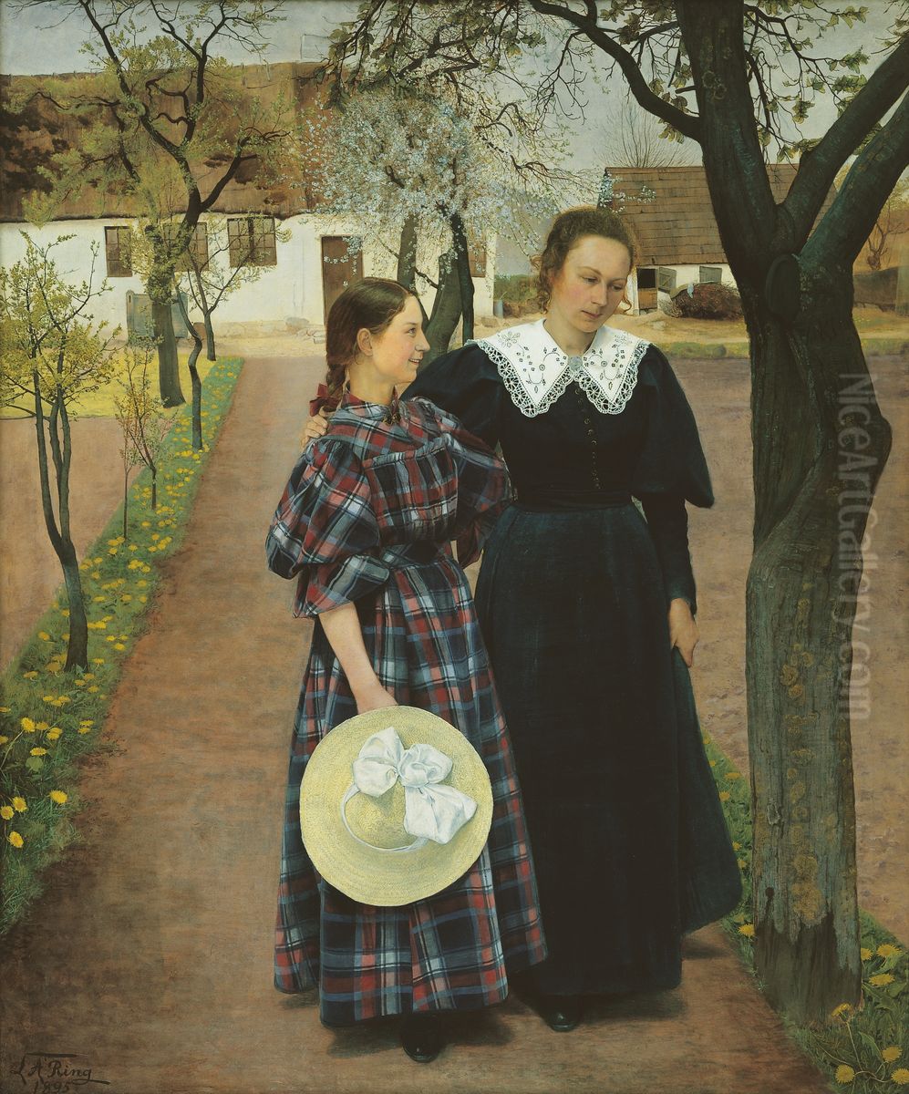 Spring Oil Painting by Laurits Andersen Ring
