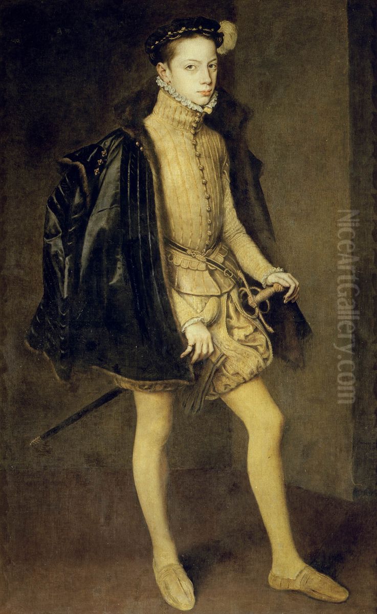 Portrait ofAlexander Farnese Oil Painting by Antonis Mor