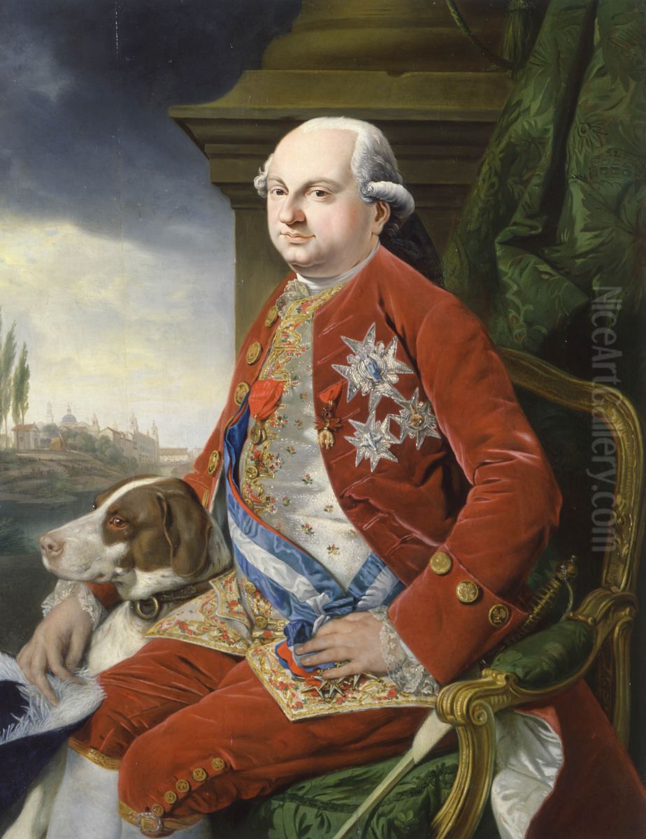 Portrait of Ferdinand I, duke of Parma Oil Painting by Johann Zoffany