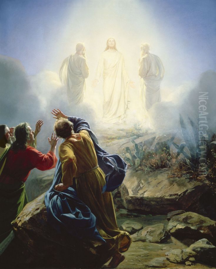 Transfiguration of Jesus Oil Painting by Carl Heinrich Bloch