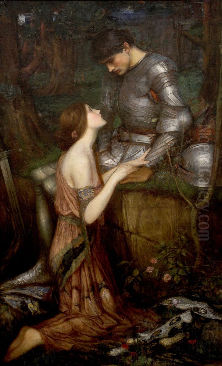 Lamia Oil Painting by John William Waterhouse