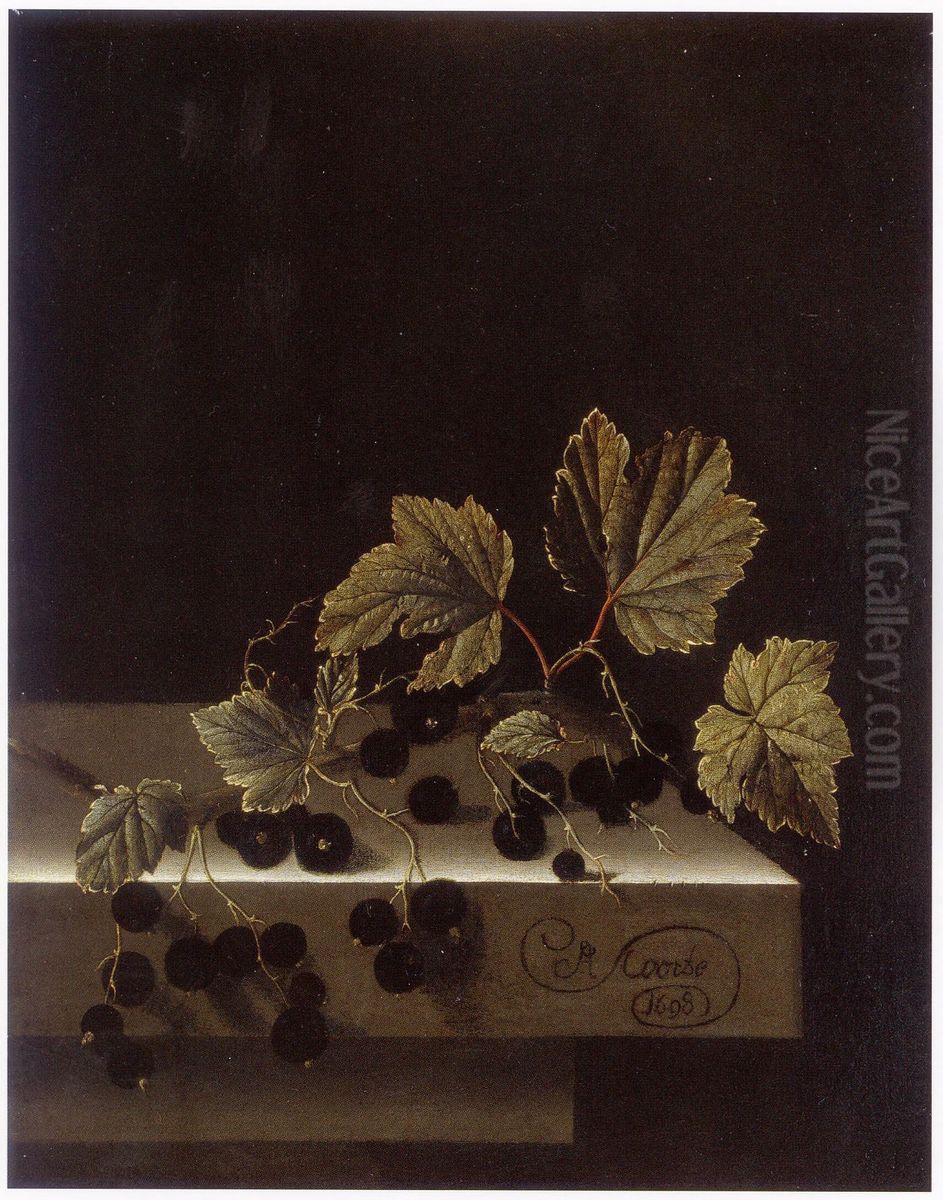 Black Currants Oil Painting by Adriaen Coorte