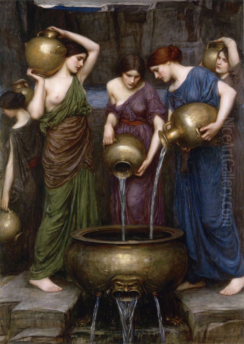 The Danaides Oil Painting by John William Waterhouse