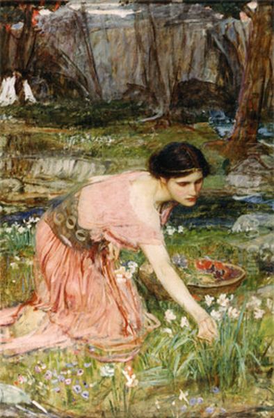 Flora Oil Painting by John William Waterhouse