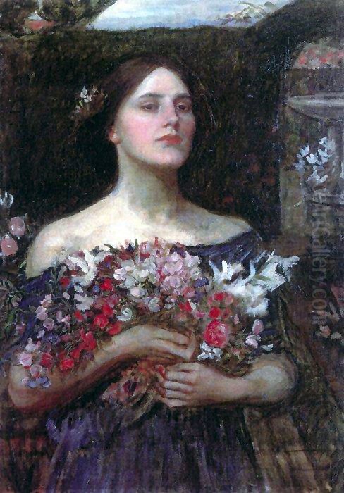 Ophelia Oil Painting by John William Waterhouse