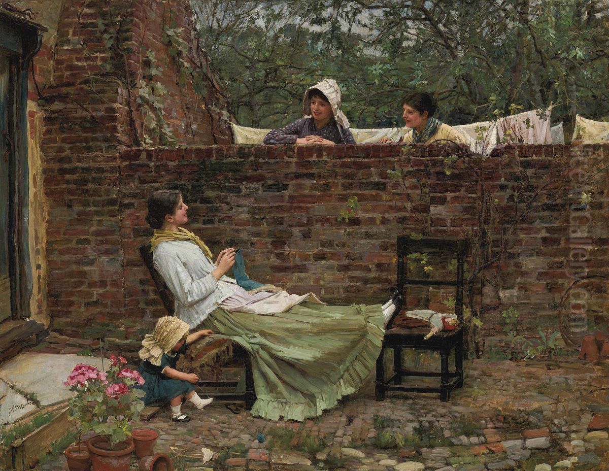 The Gossips Oil Painting by John William Waterhouse
