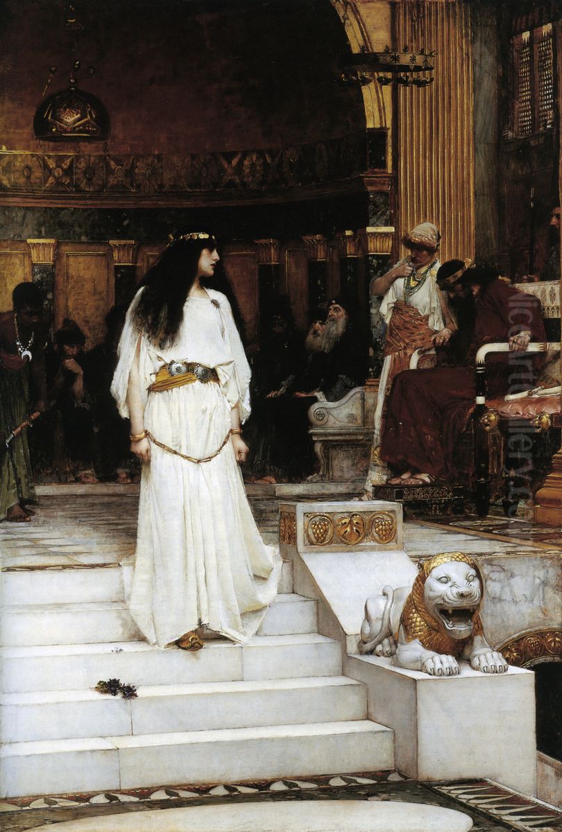 Mariamne Leaving the Judgement Seat of Herod Oil Painting by John William Waterhouse