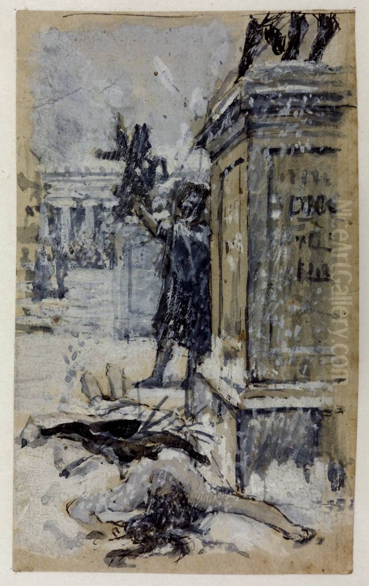 Saint Eulalia Oil Painting by John William Waterhouse