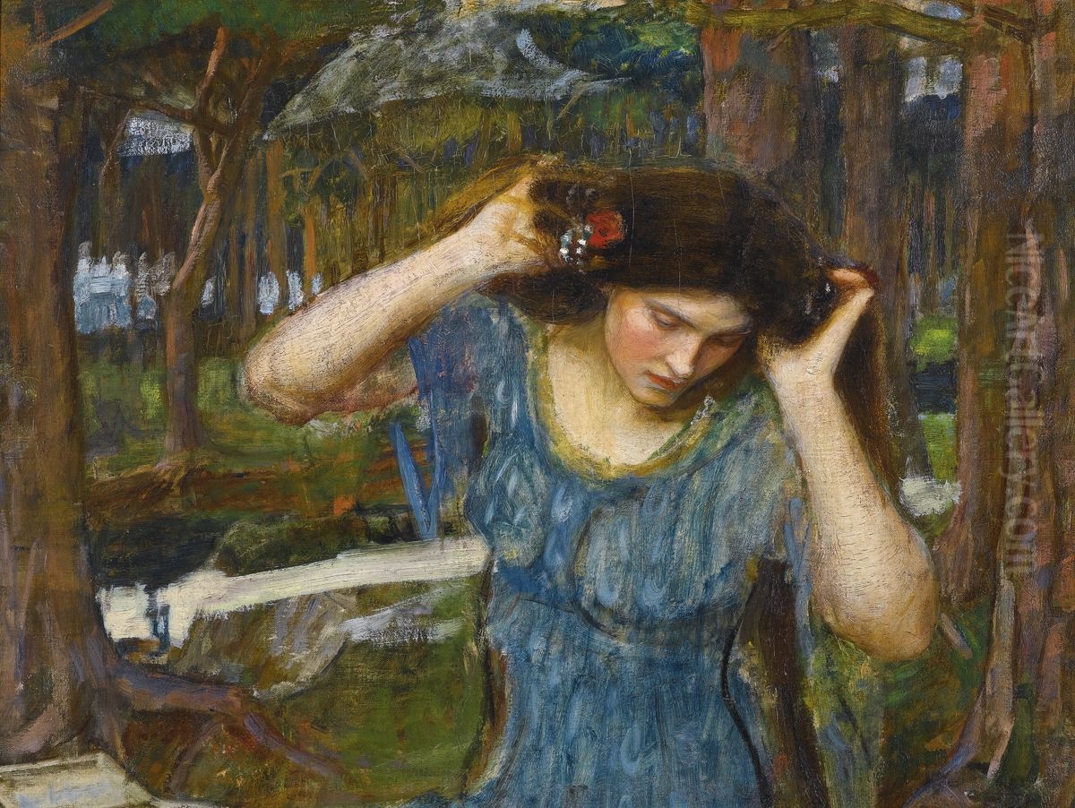Vain Lamorna Oil Painting by John William Waterhouse