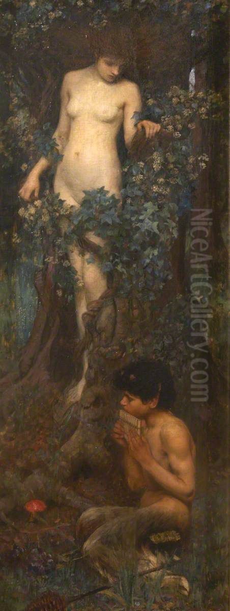 Hamadryad Oil Painting by John William Waterhouse