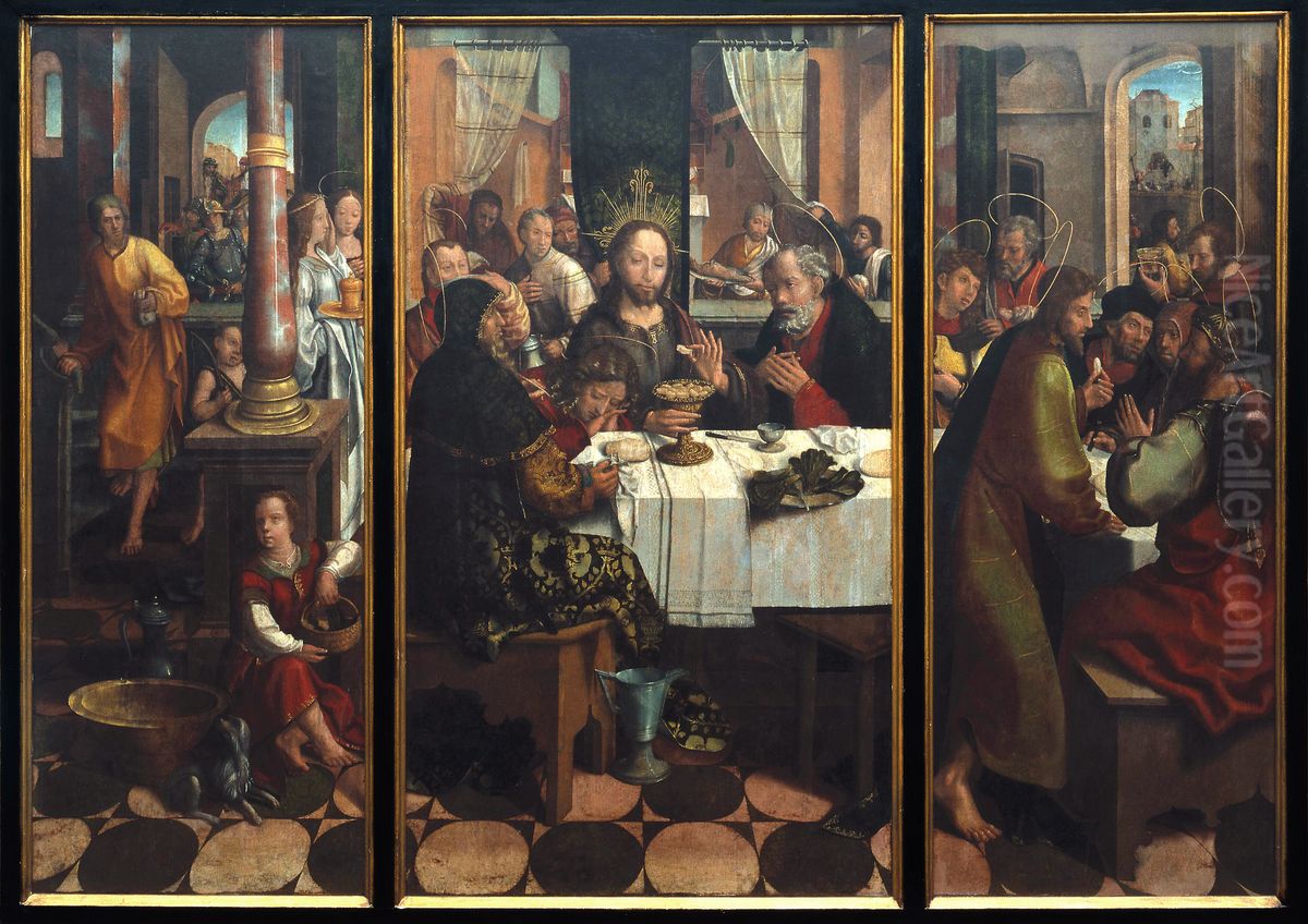 Last supper Oil Painting by Grao Vasco