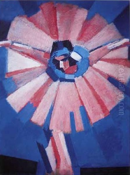 Danserinde Oil Painting by Harald Giersing