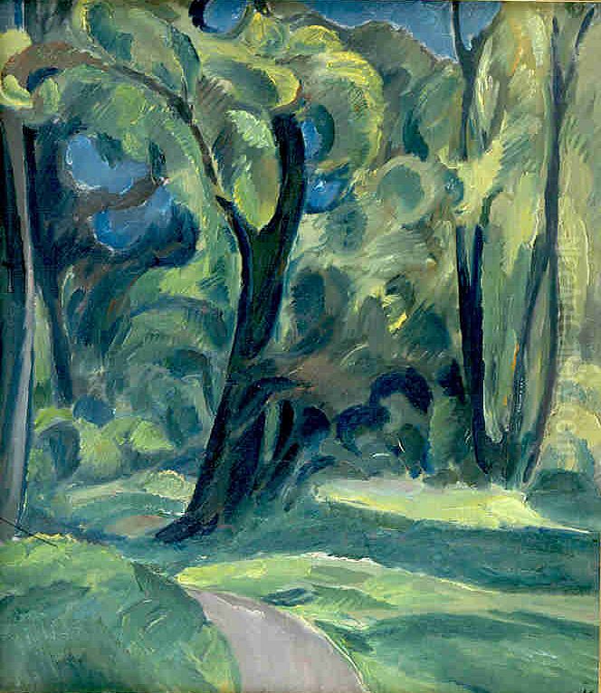 Painting from the environs of Soro Oil Painting by Harald Giersing